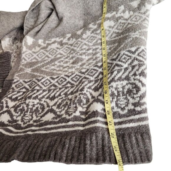 Abercrombie & Fitch‎ Aztec Southwestern Open Cardigan Sweater Womens sz M - Picture 10 of 12